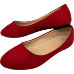 Style Dámské červené baleríny Barva: Červená, Velikost: 38
