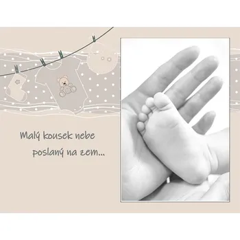 Rám na obraz Fotorámeček sklo ,,MIMINKO,, 10x15/22x17 cm