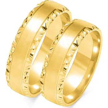 Prsten SOFIA zlatý pánský snubní prsten ZSO-106MYG