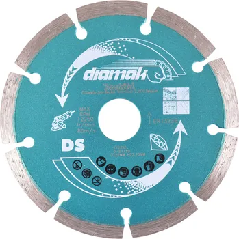 Řezný kotouč MAKITA D-61123-10 diamantové segmentové kotouče 115x22,23mm 10ks free_store_pickup