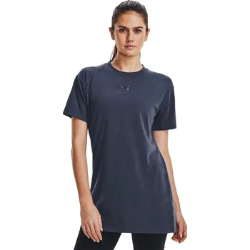 Dámské tričko Printed Extended SS SS23 tm.šedé - Under Armour S