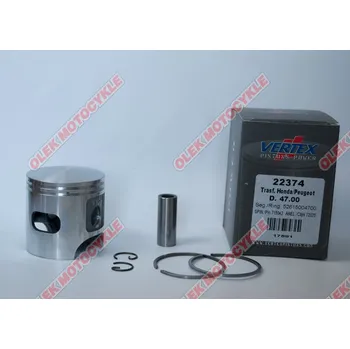 Píst motoru Píst Vertex TOP PERFORMANCES HONDA ,PEUGEOT 47,80 mm čep 12mm (Píst Vertex TOP PERFORMANCES HONDA ,PEUGEOT 47,80 mm čep 12mm)