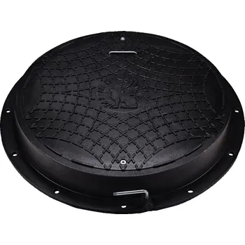 poklop Černý poklop v rámu se zámkem A50, 5t