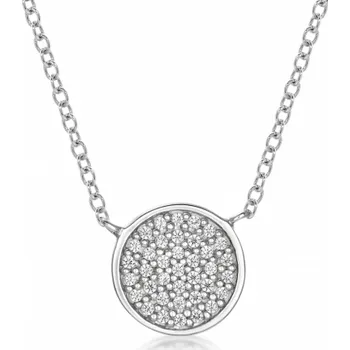 Náhrdelník SOFIA stříbrný náhrdelník kruh vykládaný zirkony AEAN0625Z/R42+5