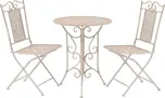 Třídílný ocelový vintage bistro set…