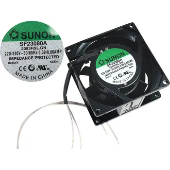 Domácí ventilátor Ventilátor 80x80x38mm 230V / 90mA Sunon SF23080A2083HSL.GN