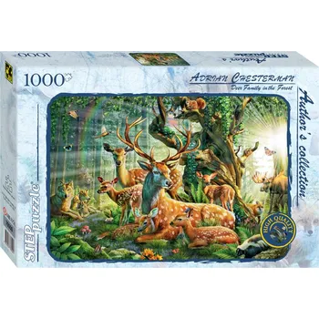 Puzzle Puzzle STEP puzzle Jelení rodina v lese, 1000 dílků + k objednávce puzzle zdarma