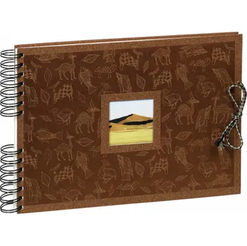 Fotoalbum Album Exacompta Krea Africa 32x22 50 stran, tmavohnědé
