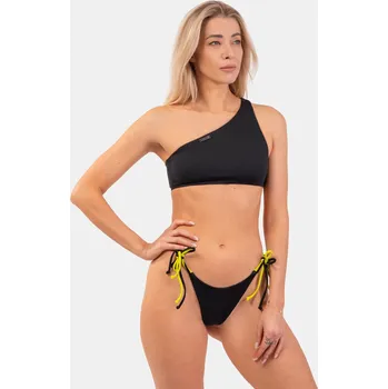 Dámské plavky NEBBIA Bandeau Bikini plavky na jedno rameno (vrchní díl) černá S