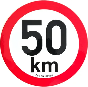 Přívěs Omezení rychlosti 50 km retroreflexní pr. 200 mm