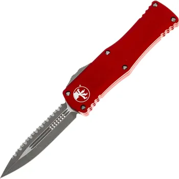 Pracovní nůž Vystřelovací Nůž Microtech Hera Red Handle Apocalyptic Blade 702-12APRD