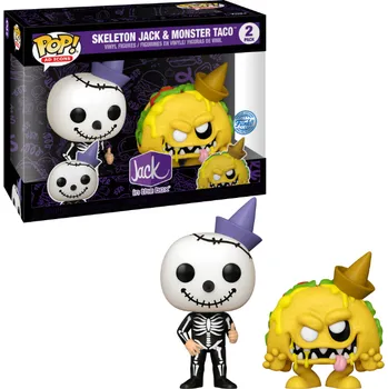Figurka Funko Pop! Jack In The Box Skeleton Jack and Monster Taco Black