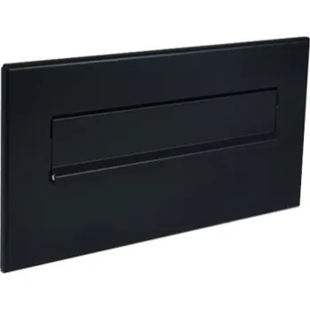 Poštovní schránka DOLS ČD-46 RAL9005 - čelní deska poštovní schránky k zazdění, bez jmenovky, černá