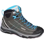Asolo dámské boty Nucleon Mid GV ML - graphite/silver/cyan blue Barva: graphite/silver/cyan blue, Velikost: UK 4,5