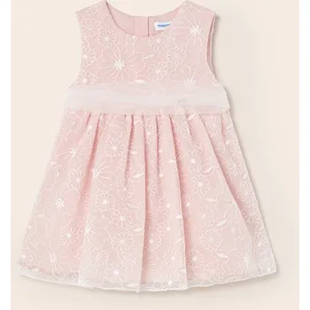 Dívčí šaty Dívčí luxusní šaty Mayoral růžovo bílé 1948