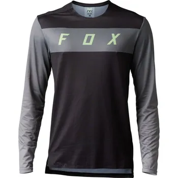 cyklistický dres Pánský dres Fox Flexair Ls Jersey Arcadia Black - vel. L r.23