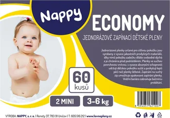 Plena NAPPY Economy 2 Mini 3-6 kg 60 ks