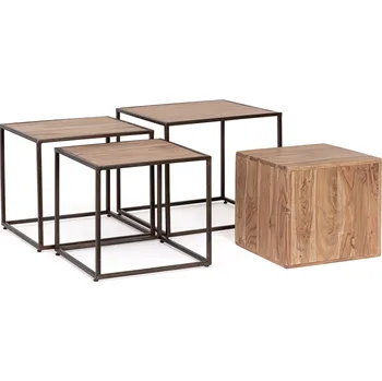 Konferenční stolek BIZZOTTO Set 4 odkládacích stolků JANAK 0746939