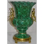 Zámecká váza s dámami XXL - porcelán + bronz-55 cm