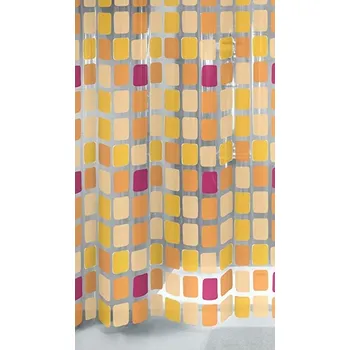 Sprchový závěs Závěs sprchový Kleine Wolke Sonny 180x200cm oranžová