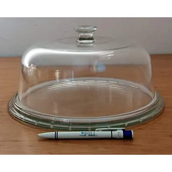 Skleněný poklop na dort + talíř 32cm