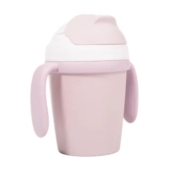 Bo Jungle Hrníček se slámkou CPLA Pink