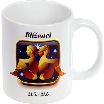 Znamení Blíženci šálek (Šálek s potiskem Blížence)