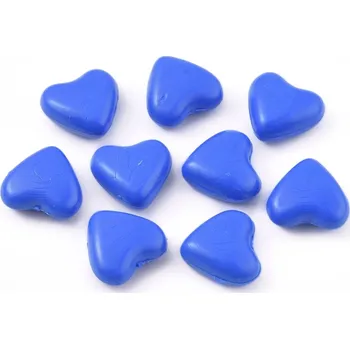 Pečeť Pečetní vosk, granule ve tvaru srdíčka, tmavě modré, 20ks/bal.