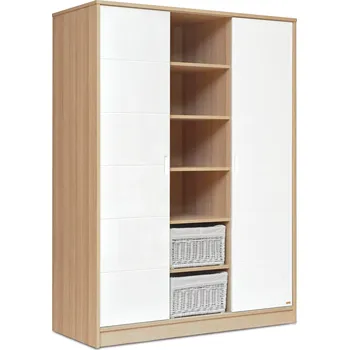 Dětská skříň Faktum Skříň třídílná Faktum Alda" "Hloubka:57 cm|Hmotnost:132 kg|Materiál:MDF|šírka:135 cm|Typ:skříň|Výška:182 cm|