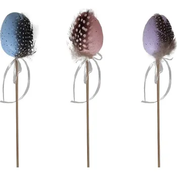 Velikonoční dekorace Dekorace - Vejce plast. zápich 4cm MIX