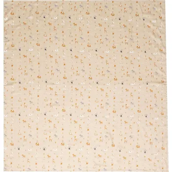 Zavinovačka Bebe-Jou Mušelínová plenka 110x110 cm Steppe" "Barva:béžové|Materiál:70% bambus, 30% bavlna|Typ:čtvercové|Vzor:Steppe|Značka:Bébé-jou|