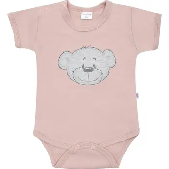 Kojenecký body Kojenecké bavlněné body s krátkým rukávem New Baby BrumBrum old pink 80 (9-12m)