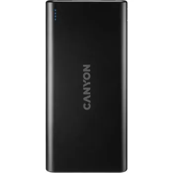Powerbanka Canyon CNE-CPB1006B CANYON powerbanka PB-106B,10000mAh Li-poly,Input 5V/2A (Micro-USB/USB-C),Output 5V/2.1A (2xUSB-A),černá
