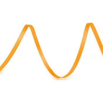 Atlasová stuha oboulící šíře 3 mm, barva 211 oranžová