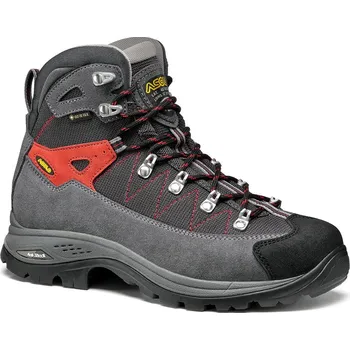 Dámská treková obuv Asolo dámské boty Finder GV ML - grey/gunmetal/poppy red Barva: grey/gunmetal/poppy red, Velikost: UK 5,5