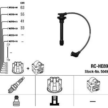 Zapalovací kabel Sada kabelů pro zapalování NGK 5049