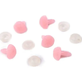 Čumák sametový s pojistkou 14x15 mm, barva 2 pudrová