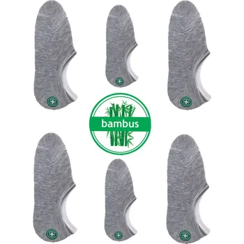 ZM Pánské bambusové ťapky AMZ01 - (6 parů v balení ) Barva: Šedá, Velikost: 39-42
