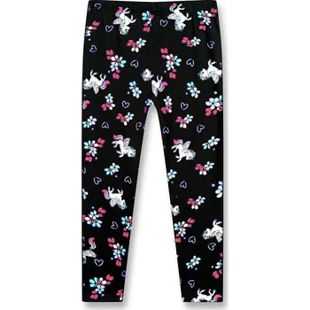 Dívčí legíny DÍVČÍ LEGÍNY S JEDNOROŽCI SL0403-VELIKOSTI 98-128 Velikost: 98, Barva: Černá