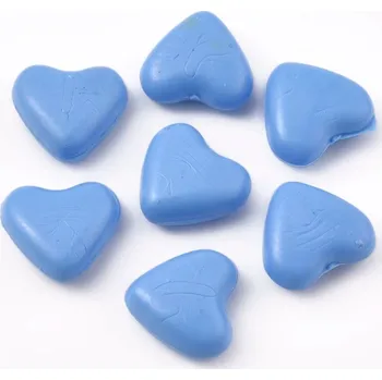 Pečeť Pečetní vosk, granule ve tvaru srdíčka, světle modré, 20ks/bal.