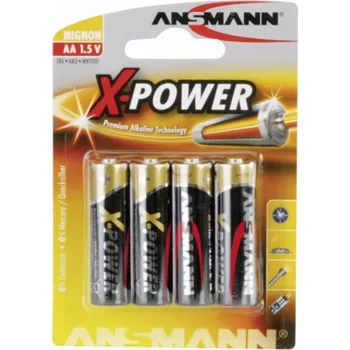 Článková baterie 1x4 Ansmann Alkaline Mignon AA X-Power