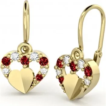 Náušnice Couple, Dětské náušnice Darcy, žluté zlato a zirkony, 585-66-3-0357.0Z00.0.00.104.14