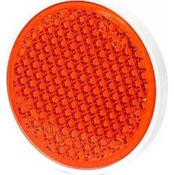 Odrazka kulatá 85mm červená - šroub M5