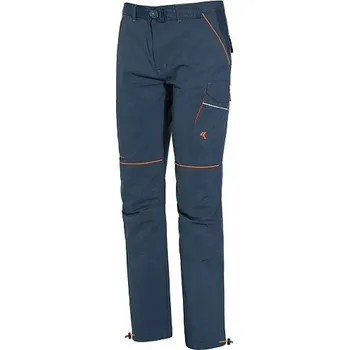 Pánské kalhoty Issa Lehké softshellové pracovní kalhoty ISSA BOOM, modré IS9032BM