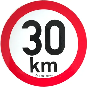 Přívěs Omezení rychlosti 30 km retroreflexní pr. 200 mm