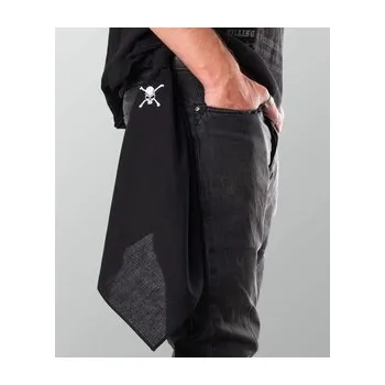 Šátek Šátek s vyšívanou lebkou se zkříženými hnáty