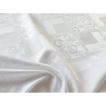 Povlečení HEDVA ČESKÝ BROKÁT Odaska 163 RÁMEČEK SE VZOREM bílá