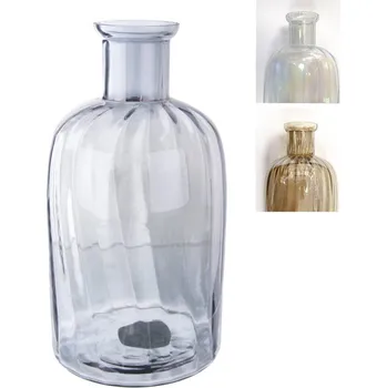 Váza Váza sklo perleť 13,5x13x25cm 3ASS