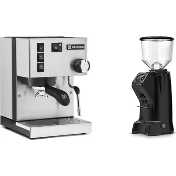 Kávovar Rancilio Silvia E + Eureka Zenith 65 Touch, černá