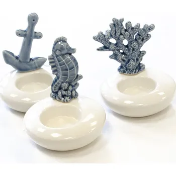 Svícen Svícen ker. sea 9x9x11 cm 3ASS